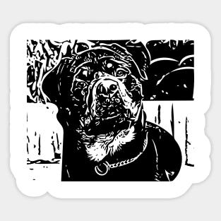 Rottweiler cute Sticker